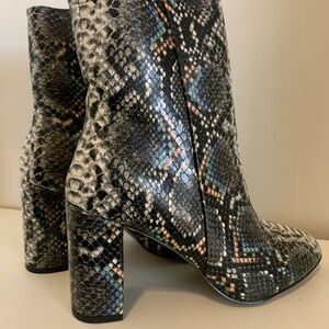 Snakeskin Booties